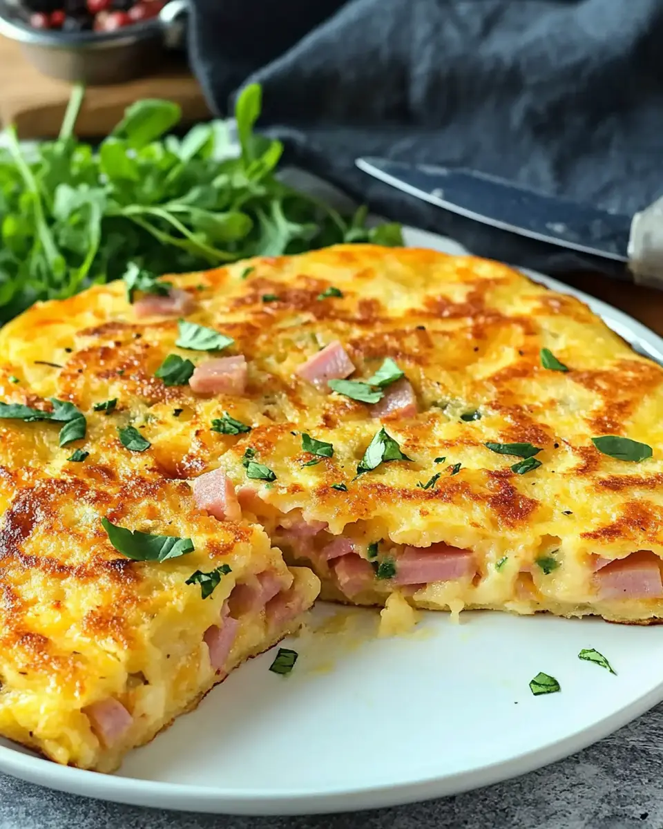 Herzhafter Ofenpfannkuchen mit Schinken und Käse: Einfache Freude 7