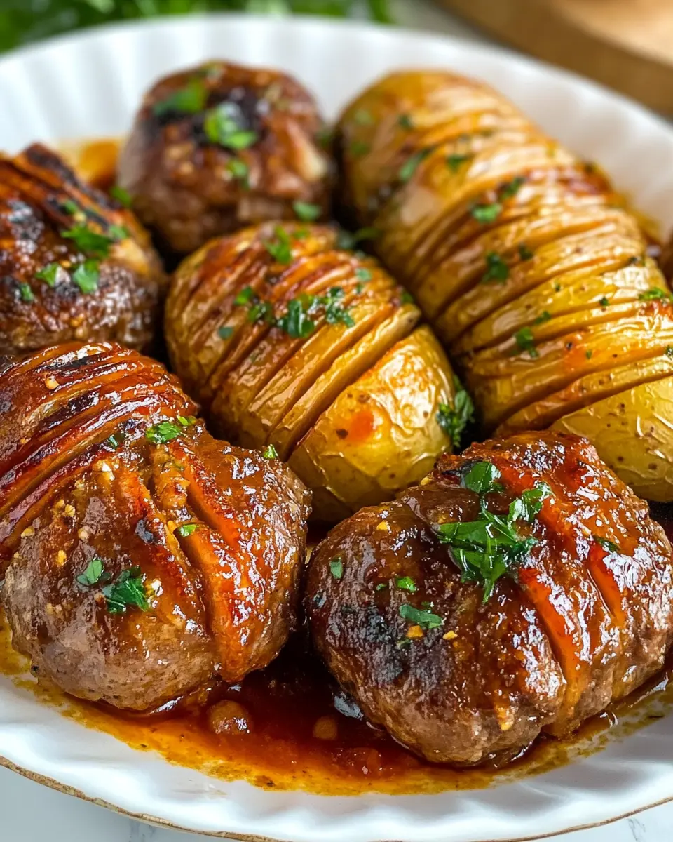 Saftige Ofen-Köfte mit aromatischen Hasselback-Kartoffeln: The Juicy Comfort Food You Need