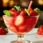 Erd­beer­bow­le mit Lil­let First Image First Image